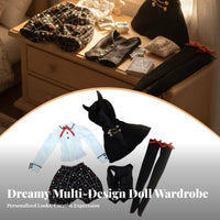 1/3 Doll Clothes Set Doll Apparel Fashionable Toy Accessory for Girls, Kids, Decoration