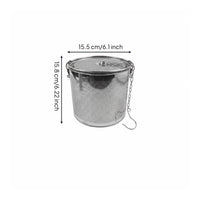 Stainless Steel Seasoning Basket Fine Mesh Locking Herb Strainer for Home Cooks