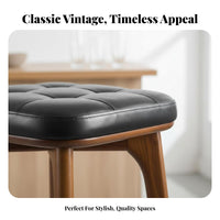 Wooden Bar Chair with Backrest Ergonomic Counter Seating Easy Assembly for Cafe