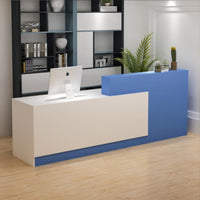 1 Piece Retail Checkout Counter Scratch Resistant Reception Desk Sturdy Construction Storage Workspace Suitable for Receptionists Boutique Business Entrance