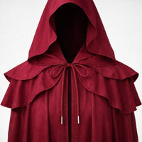Hooded Cape Fancy Dress Lace Trim, Dress Costume Ruffled Shoulder Cosplay, Halloween Fancy Dress Str - Image 8