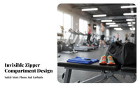 Fitness Towel with Hood Absorbent Gym Towel with Fastener Pocket Machine Launderable Hanging Loop for Athletes, Weightlifting