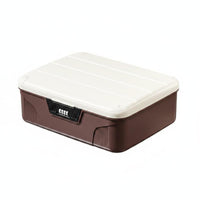 Password Lock Storage Box Easy to Clean Password Lock Box Large Capacity Travel Case for Car