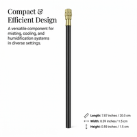 Brass Misting Nozzle Tee, Adjustable Direction, Quick Connect, for Outdoor Cooli #variant:Adjustable Directional Sprinkler Only