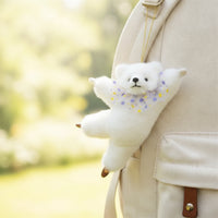 Soft Toy Accessory Ornament Fuzzy Texture Bear Charm Soft for Teens, Backpack