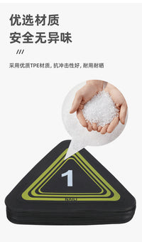 三角形数字标志碟步伐训练器平面地标垫标志物路障足篮球训练