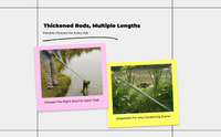 Telescopic Stainless Steel Hook Pole, Adjustable