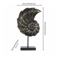 Spiral Marine Ornament Statue Minimalist Look Table Ornament Smooth Surface House Decoration for Entryway