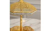 6 Pieces Ornate Carriage Scent Burner Gift Idea Golden-Hued Burner Set Stable Base B