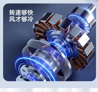 跨境新款涡轮壁挂台式小电风扇家用充电静音桌面高速循环扇冷风机