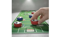Tabletop Soccer Game with Pucks Compact Soccer Game Mat Lightweight for Families