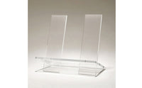Book Stand with Upright Panels Flat Acrylic Book Stand Multi-Purpose for Readers