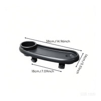 Material Baby Stroller Food Tray Easy to Install Universal Stroller Snack Tray Anti-Slip Clamp 360° Rotatable for Babies, Toddlers, Outdoor, Travel