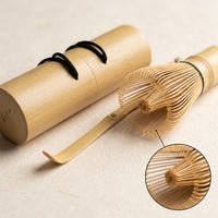 Japanese Matcha Whisk Set with Scoop - Portable Travel Tea Ceremony Kit