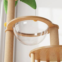 Climbing structure Indoor Activity Centre and Activity Center with Condo, Stable Density Board Indoor feline perch with Scratching Posts for Adult