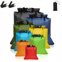 8 Pieces Compact 8 Piece Waterproof Dry Bag Set Hard-Wearing Roll Top Dry Bag Tear-Resistant Lightweight Roll Top Sack Kit Sand & Dust Proof for Campers, Travelers, Boaters, Camping, Hiking, Travel, Boating