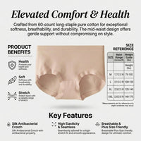 Underwear Women with High Elastic Seamless Design for Everyday Wear, Ladies Knickers in Soft Material for All Season Use, Breathable Pants for