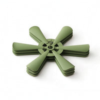 3 Pieces Silicone Mat with Tree Shape Decorative Trivet Set Washable for Hosts