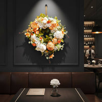 Artificial Peony Wreath Multipurpose Simulation Peony Wreath Handmade
