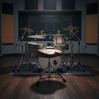 Thickened Cushion Saddle Drum Throne Adjustable Drummer Seat Leather Drum Kit Stool for Drummers, Percussionists, Stage Performance, Practice Sessions, Music Studio