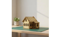 WWII European Farmhouse Model Handmade Gift DIY House Model Historical