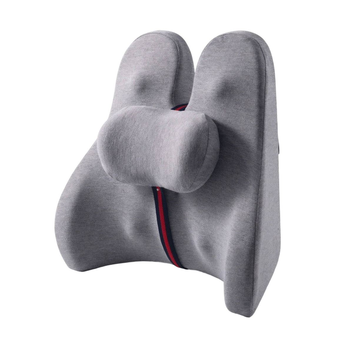 Memory Foam Support Pillow with Strap Contoured Support Pillow Strapped Backrest Cushion Firm for Desk Work