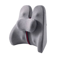 Memory Foam Support Pillow with Strap Contoured Support Pillow Strapped Backrest Cushion Firm for Desk Work