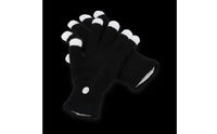 Multi-Color Modes LED Gloves Single Button Control Light up Finger Gloves Fun Gift Party Accessory for Halloween