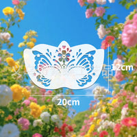 Purple Butterfly PET Hollow Stencil for Children's Face Painting and DIY
