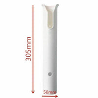 White Nylon Fishing Rod Holder - Single Tube, Double Link, Triple Row, Multiple Specifications Plastic Fishing Rod Seat for Boats