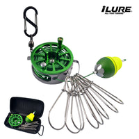 Ailuya ilure Retractable Fish Stringer with Reel, Stainless Steel, Lightweight, Cross-Border