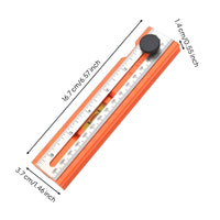 Foldable Depth Ruler Compact Folding Depth Gauge Rotatable Knob for Woodworkers