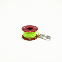 Mini Fishing Reel Keychain Lightweight Baitcasting Reel Keychain Compact Keyring with Clip Long-Lasting for Anglers, Outdoor Lovers, Everyday Carry, Backpacks