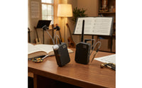 Portable Wireless in-Ear Monitor System Expert in-Ear Monitor System Slimline Wireless Transmitter and Receiver Stable for Musicians, Singers, Speakers, Stage Monitoring