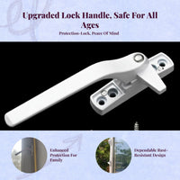 Aluminum casement handle lock