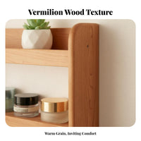Multi-Tier Wooden Organizer Slim Design Storage Rack Easy Reach for Living Room