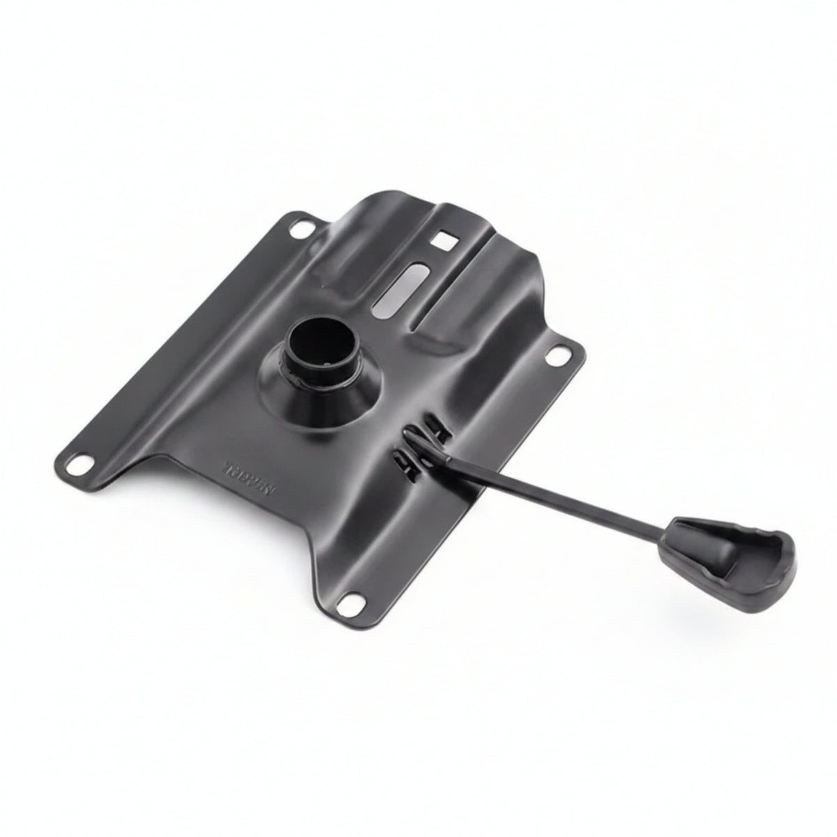 Long-Lasting Chair Base Plate with Lift Lever Strong Bar Stool Replacement Plate Rustproof Hardware Easy to Assemble for DIYers