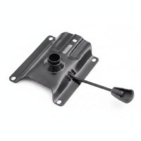 Long-Lasting Chair Base Plate with Lift Lever Strong Bar Stool Replacement Plate Rustproof Hardware Easy to Assemble for DIYers