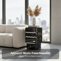 two-levellevel Narrow Stand Space-Saving Nightstand Minimalist Design for Living Room