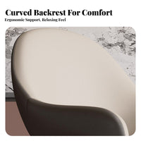 Rotating Upholstered Seat Versatile Upholstered Revolving Armchair Padded Pad Easy Assembly for Cafe, Living Room, Bedroom