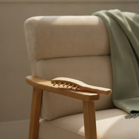Wooden Massage Comb with Brass Pins Handheld Wooden Massage Comb for Travel