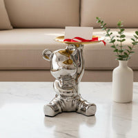 Rabbit Key Tray Decorative Rabbit Catchall Tray Mirror Finish for Entryway