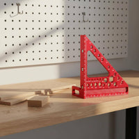 Multi-Angle Measuring Tool Aluminum Alloy Miter Angle Ruler High Precision Carpentry Square Measurer for Professionals, Carpentry