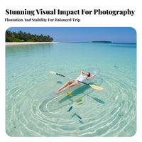 Transparent Kayak Photo-Friendly 2 Person Transparent Boat Full Set Included 2 Person Transparent Canoe for Outdoor Enthusiasts, Photographers