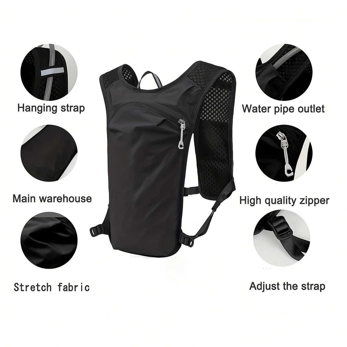 Breathable Cycling Running Hiking Backpack with Hydration Bladder