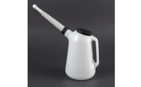 Corrugated Spout Automotive Oil Jug Built-in Handle Plastic Oil Jug Screw-on Lid Vehicle Accessory for Car Maintenance, Garage