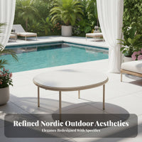 Waterproof 4-Piece Sofa Conversation Set Sun-Resistant Outdoor Furniture All-Weather Patio Seating Thick paddings for Homeowners, Hotel Managers, Families, Sunroom, rearyard, pool area, Deck