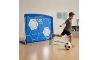 Two-Use Training Goal Hexagon Pattern Foldable Training Goal Sports Equipment Printed Numbers Ground Stakes