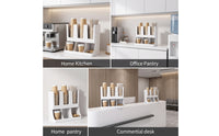 Two-Tier Cup Storage Rack Wall-Mounted Coffee Bar Organizer Freestanding Paper Cup Dispenser Space-Saving for Offices, Cafes, Breakroom, Kitchen Countertop