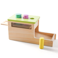 Montessori Wooden Object Permanence Box and Shape Sorter Set